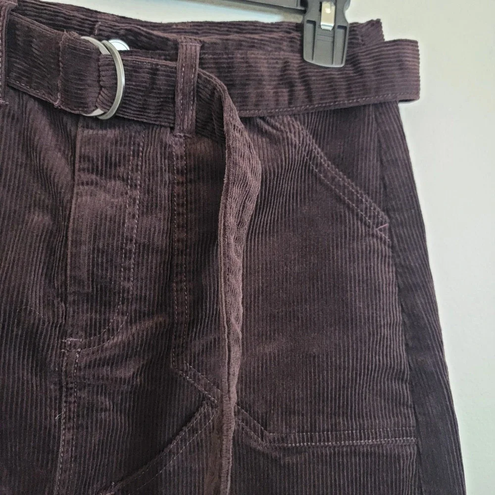 Banana‎ Republic Corduroy Belted Mini Skirt Size 2 NEW Brown MSRP $100 Casual